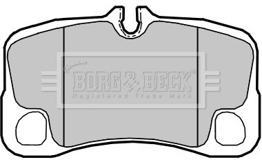 BORG & BECK Комплект тормозных колодок, дисковый тормоз BBP2359